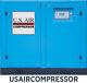 New 15 HP US AIR COMPRESSOR ROTARY SCREW VFD VSD with Trad'N Atlas Copco 65 cfm