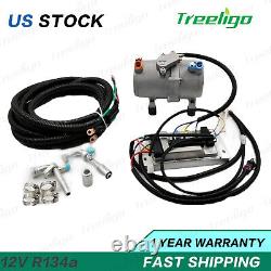 New A/C 12V Electric Compressor Set for AC Air Conditioning Car Truck Bus Auto