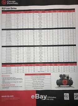 New Chicago Pneumatic 10 HP Air Compressor Special Single Phase 230/1