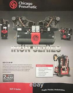New Chicago Pneumatic 20 HP Air Compressor Special Single Phase Power 230/1