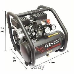 Oil free & Noiseless Air Compressor 6Ltr With Air Brusher AB-19 &PU PipeFitting