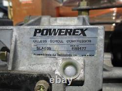 POWEREX MODEL SLAE05 / STD050441 DUAL 5 HP OILLESS SCROLL COMPRESSOR With TANK