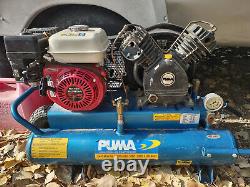 PUMA PUK5508G 8 Gallon Gas Wheelbarrow Air Compressor with Honda Engine