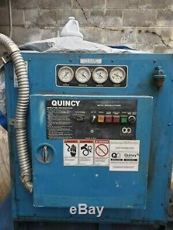 Quincy 25hsp. Air compressor with storage tank