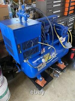 Quincy 30 gallon horizontal air compressor with air dryer