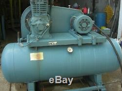 Quincy / Binks 80 gallon horizontal tank air compressor