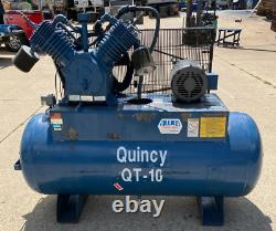 Quincy Pro Qt-15 Dual Stage Compressor, 10 HP Motor 125 Psi, 120 Gallon Tank