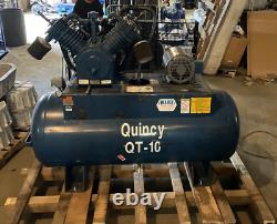 Quincy Pro Qt-15 Dual Stage Compressor, 10 HP Motor 125 Psi, 120 Gallon Tank