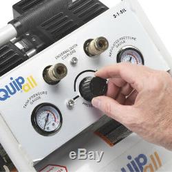 Quipall 2-1-SIL Oil Free Compressor, 1.0 HP, 1.6 gallon, Steel Tank New