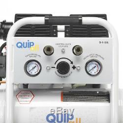 Quipall 2-1-SIL Oil Free Compressor, 1.0 HP, 1.6 gallon, Steel Tank New