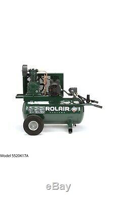 ROLAIR 5520K17A-0001 Air Compressor, 1.5 HP, 115VAC, 90PSI