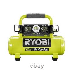RYOBI 1 Gallon 120 PSI 18V Cordless Battery Portable Air Compressor for Car Tire