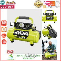 RYOBI 18V Air Compressor Portable Cordless 120 PSI Oil Free Portable Tool ONLY