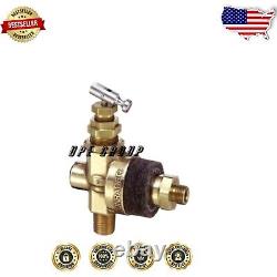 Reliable 2-Port Air Compressor Unloader Valve, 95-125 PSI Adjustable Pressure