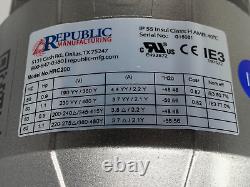 Republic HRC200 1.1HP 3PH High Pressure Regenerative Blower Max Air Flow 103CFM