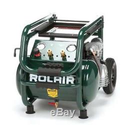 Rolair 5.3 Gallon Electric Wheeled Portable Compressor tires & tools (For Parts)