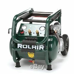 Rolair VT25BIG 5.3 Gallon Electric Wheeled Portable Compressor for tires & tools