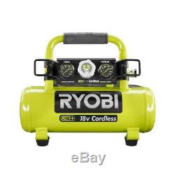 Ryobi 18-Volt ONE+ Cordless 1 Gal Portable Air Compressor Tool Only Single Stage