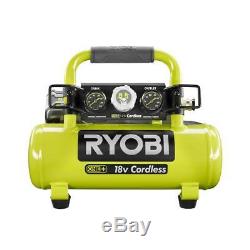 Ryobi 18 Volt ONE+ Portable Air Compressor Cordless 1 Gallon 120 PSI (Tool Only)