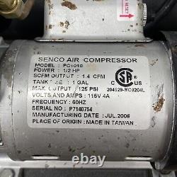 SENCO Air Compressor PC1010 + Coil Air Hose & 23 ga Finish Pro 10 Micro Pinner