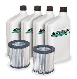 SPEEDAIRE 1WF47 Air Compr Maint Kit, 4 qt Oil, Air Filters 1WF47