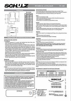 Schulz Air Compressor 13hp Honda Gx390 Gas Drive Service Truck Special