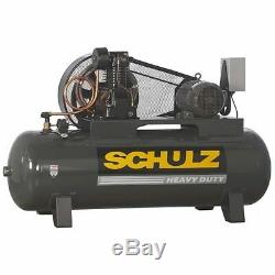Schulz L-Series 10120HL40X-3 10-HP 120-Gallon Two-Stage Air Compressor 208V