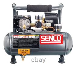 Senco 1 gal Horizontal Portable Hand-Held Air Compressor 125 psi 1/2 HP