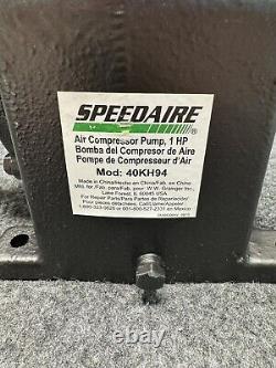 Speedaire Air Compressor Pump 1.9 cfm @ 115 psi 40KH94 Single Stage 1 HP