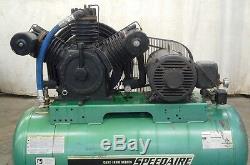 Speedaire, Electrical Horizontal Tank Air Compressor, 3 Phase, 120 Gallons