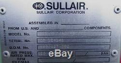 Sullair 75 HP Rotary Screw Air Compressor LS16V Variable Speed Drive