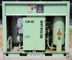 Sullair Corporation LS-12 40L Industrial Air Compressor LS-12-40L-ACAC WORKING