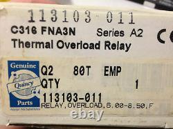 Thermal Overload Relay Part # 113103-011 Quincy Air Compressor NEW