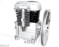 Twin Piston Air Compressor Head Pump 2 HP 115psi 8 bar