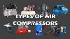 Types Of Air Compressors Reciprocating Compound Rotary Screw Rotary Vane Scroll Etc P U0026hs03