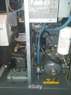 USED 10 Hp ATLAS COPCO ROTARY AIR COMP GA7FF WITH REFRIGERATED DRYER
