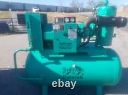 USED 40-hp PALATEK DQ-40 OPEN OPEN DESIGN 208/230/460V ROTARY AIR COMPRESSOR