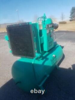 USED 40-hp PALATEK DQ-40 OPEN OPEN DESIGN 208/230/460V ROTARY AIR COMPRESSOR