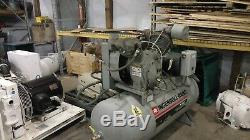 Used 15 HP Ingersoll Rand T-30 Piston Two Stage 120 Gallon 230/460 Volt