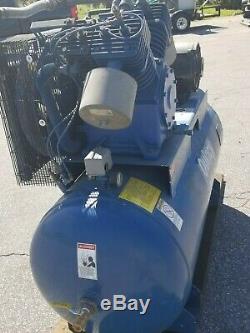 Used 15hp Quincy Qt15 Piston Two Stage 120 Gallon 230/460 Volt