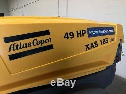 Used 2011 Atlas Copco XAS 185 CFM Portable Diesel Air Compressor (4 x Available)