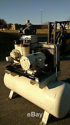 Used 25 HP Ingersoll Rand Ep25 120 Gal Tank Mount Rotary Compressor 230-460 Vt
