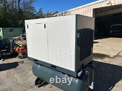 Used 40-hp Curtis Rs-40 Rotary Compressor With Tank
