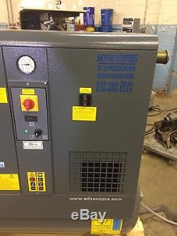 Used Atlas Copco GX7FF 2014 model 10 hp Rotary screw air compressor and dryer