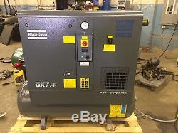 Used Atlas Copco GX7FF 2017 model 10 hp Rotary screw air compressor and dryer