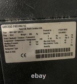 Used QRS 15 Chicago Pneumatic 15 HP 3 Phase Rotary Compressor 120 gallons
