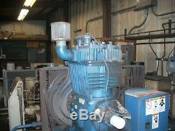 Used Quincy Air Compressor QR-25 Horizontal Series Model 390 with 20 HP GE Motor