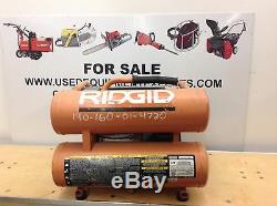 Used RIDGID 4.5 Gallon Portable Air Compressor Electric Small Mini Commercial
