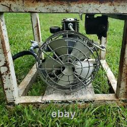 Vtg WWII US Air Force Cornelius 3 stage Air Compressor in Cage 32-R-300 27vdc