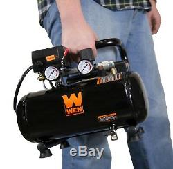 WEN 2281 1-Gallon Oil-Free Horizontal Portable Air Compressor